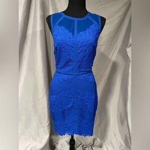 Adelyn Rae Vibrant Blue Midi Dress